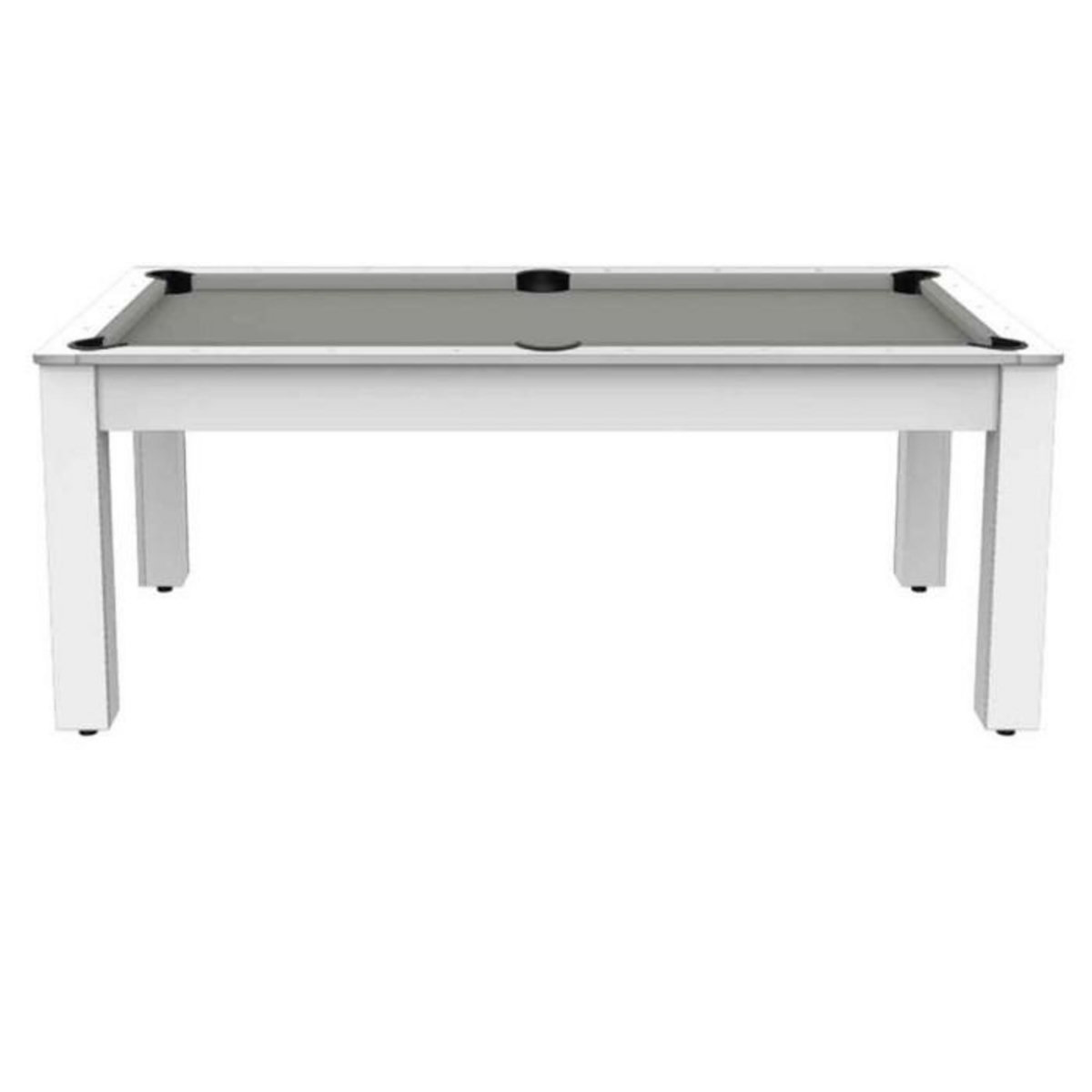 Paris Prix Table de Billard Convertible  Oregon  213cm Blanc & Gris