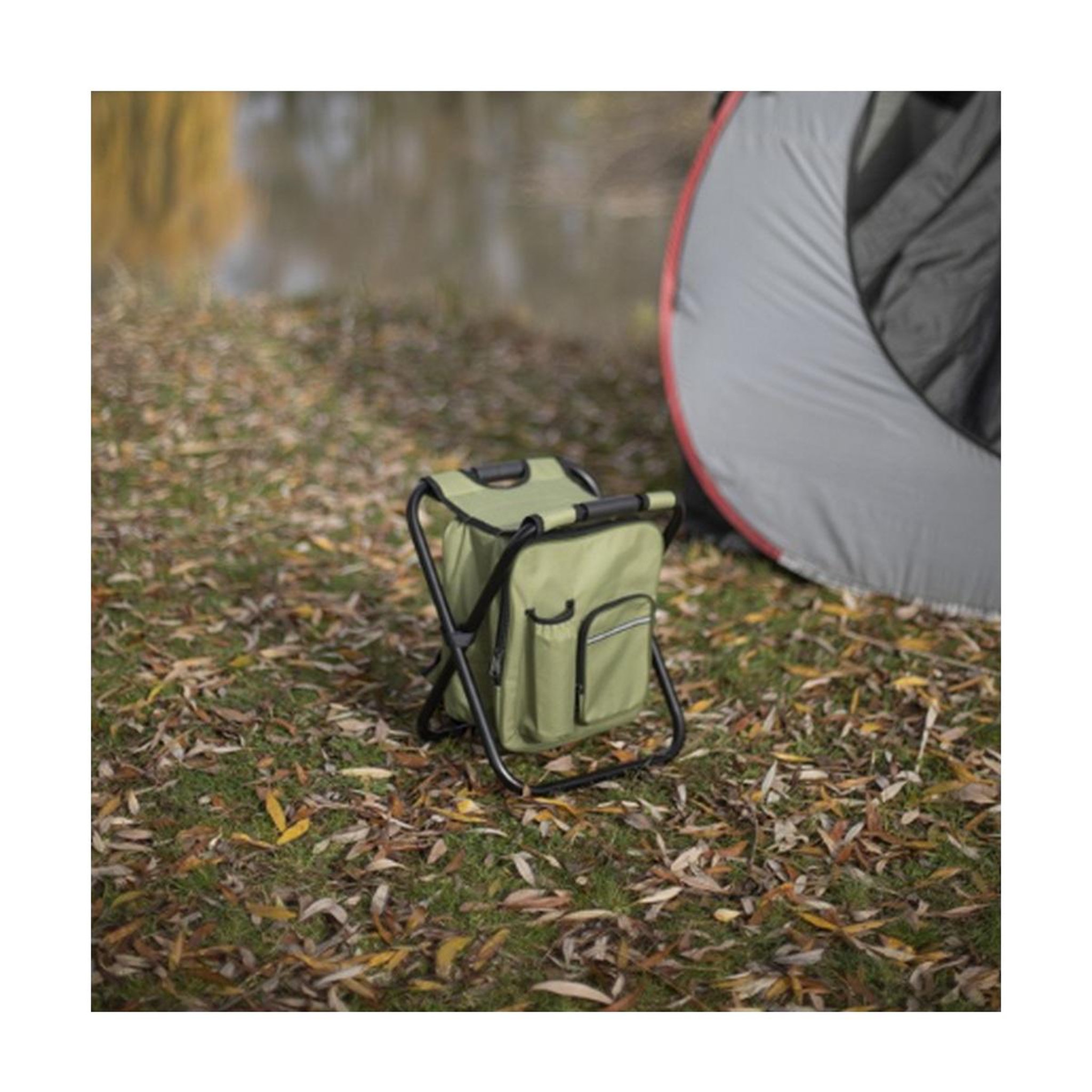 Voir la diapositive 4 : LIVOO Chaise sac à dos isotherme 15l 150kg vert - sep140