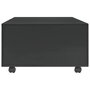VIDAXL Table basse Noir brillant 120 x 60 x 35 cm