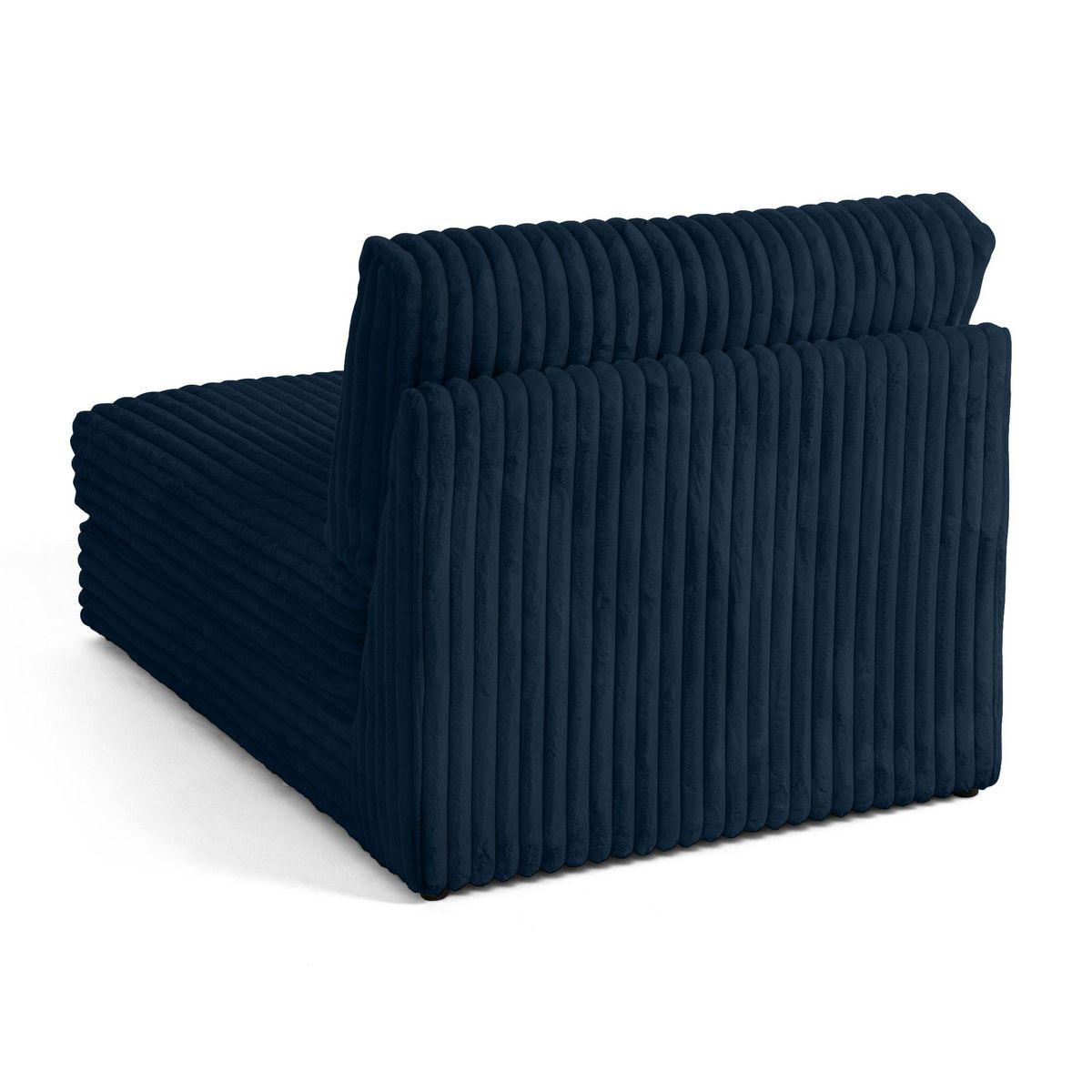 LISA DESIGN Jasper - module méridienne - en fausse fourrure côtelée