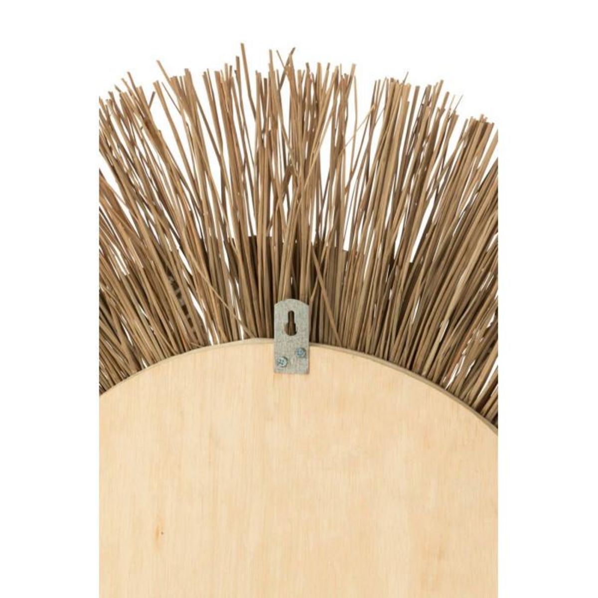 Paris Prix Miroir Mural Déco Paille  Mélissa  101cm Naturel & Noir