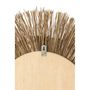 Voir la diapositive 2 : Paris Prix Miroir Mural Déco Paille  Mélissa  101cm Naturel & Noir