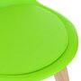 VIDAXL Chaises de salle a manger 4 pcs Vert Plastique