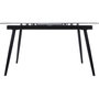 Voir la diapositive 3 : ATMOSPHERA Table de Repas Extensible  Mapu  160-200cm Noir