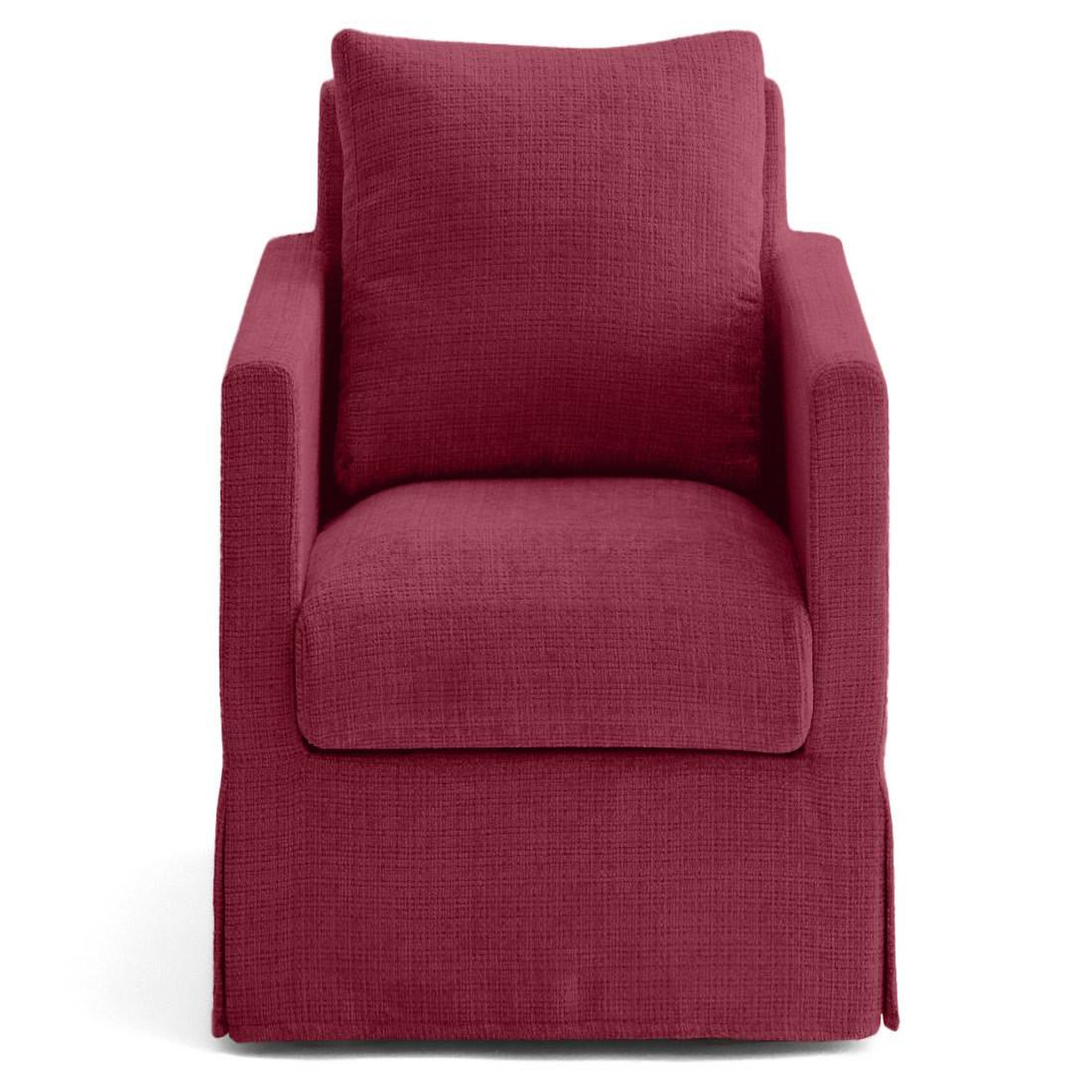 Voir la diapositive 1 : LISA DESIGN Serena - housse en velours texturé pour fauteuil
