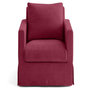 Voir la diapositive 1 : LISA DESIGN Serena - housse en velours texturé pour fauteuil
