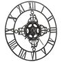 Voir la diapositive 2 : VIDAXL Horloge murale Argente 78 cm Metal