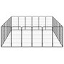 Voir la diapositive 4 : VIDAXL Parc pour chien 28panneaux Noir 50x100cm Acier enduit de poudre