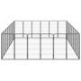 Voir la diapositive 4 : VIDAXL Parc pour chien 28panneaux Noir 50x100cm Acier enduit de poudre