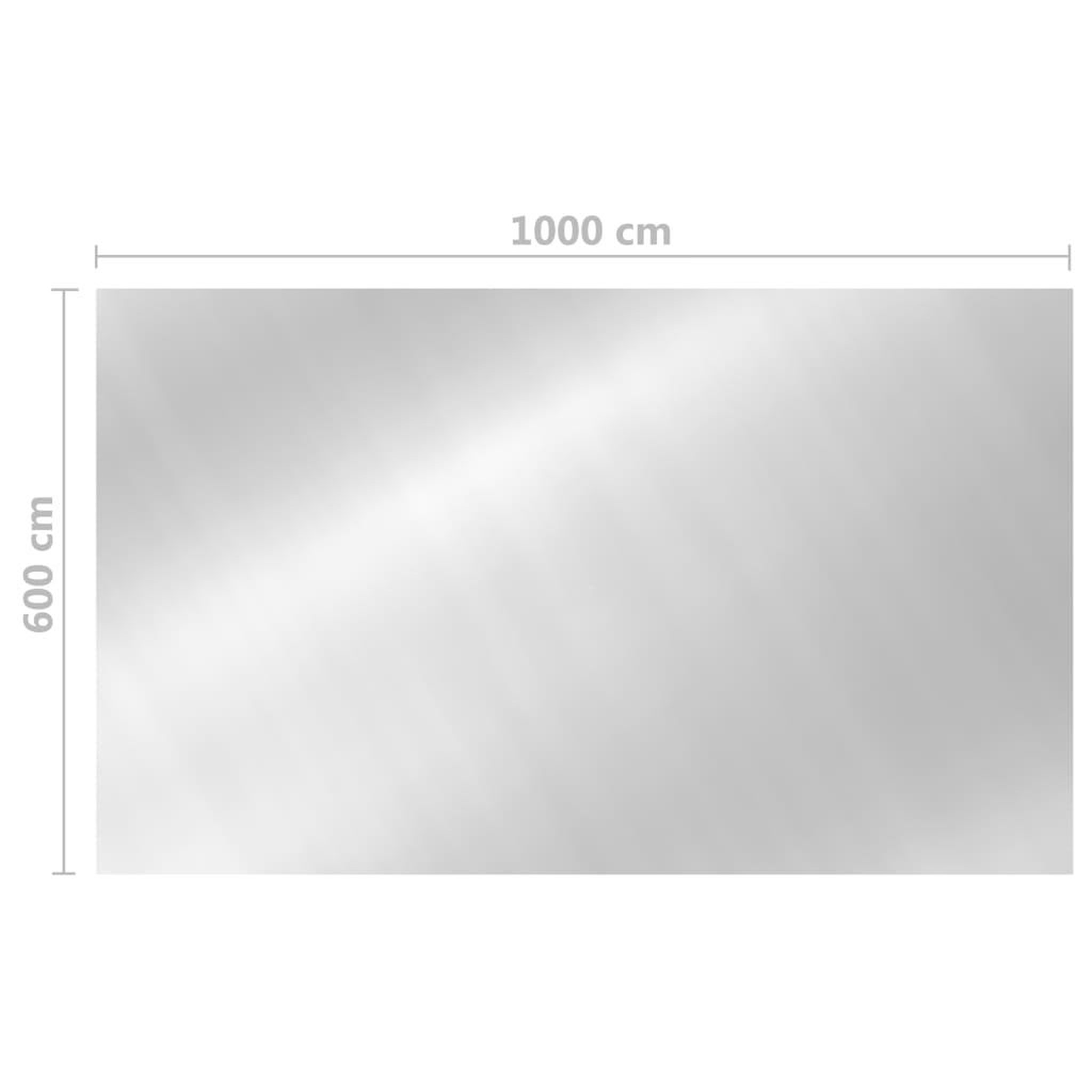 Voir la diapositive 6 : VIDAXL Couverture de piscine rectangulaire 1000x600 cm PE Argente