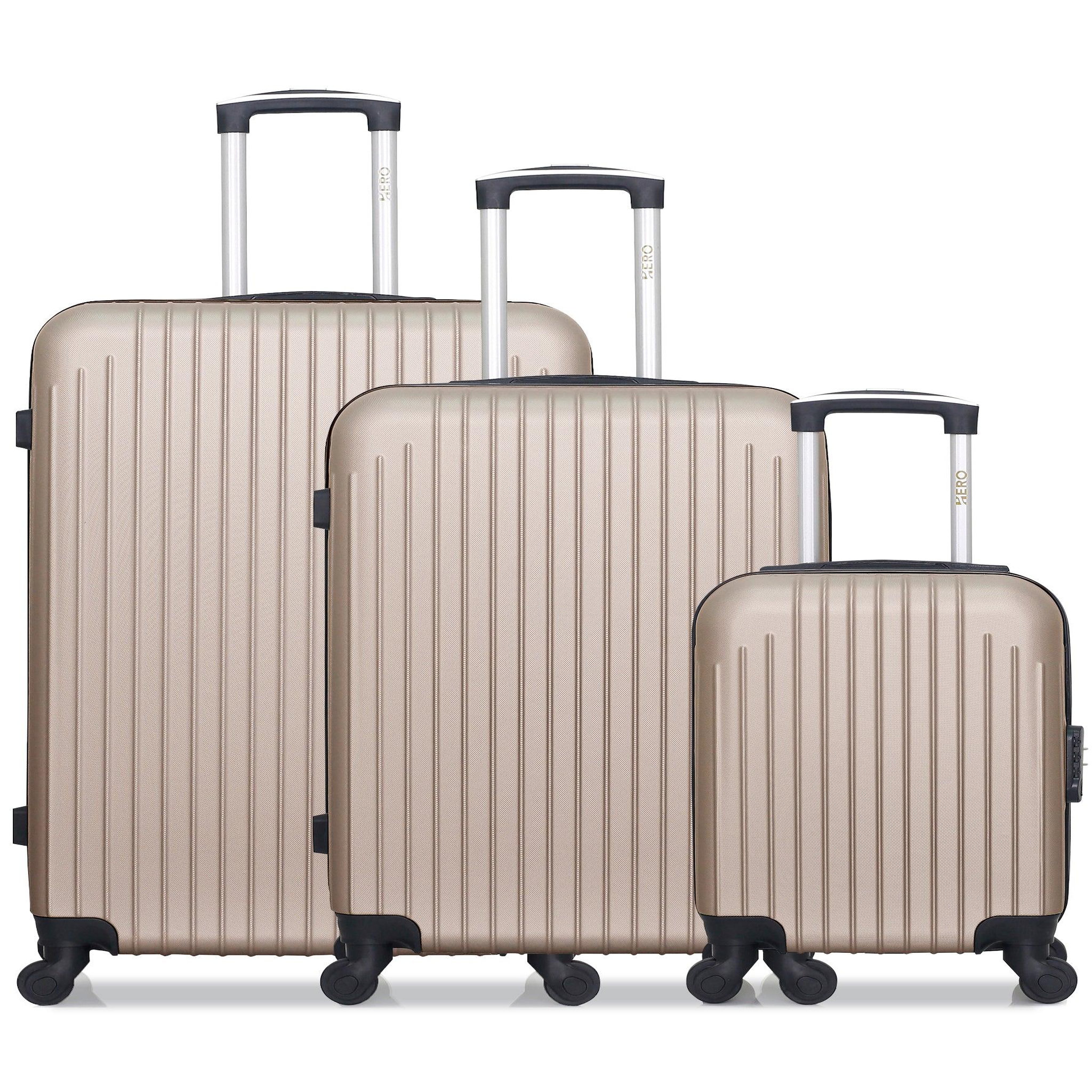 HERO Hero - lot de 3 - valise grand format, valise weekend et valise cabine xxs carpates