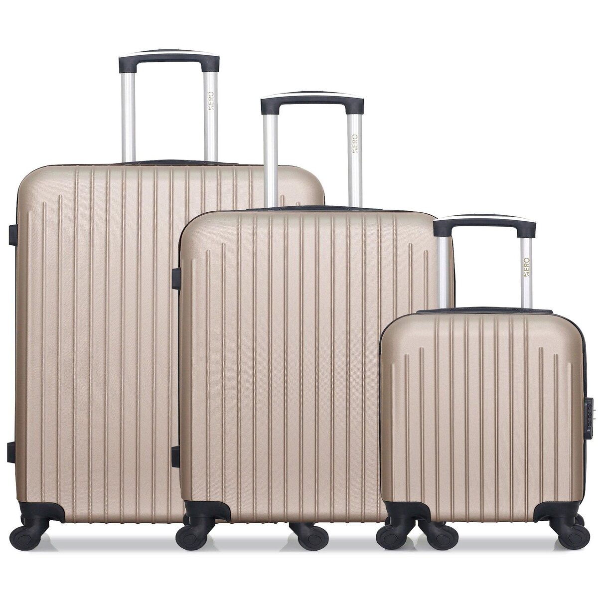 HERO HERO - Lot de 3 - Valise Grand format, valise weekend et valise cabine XXS CARPATES