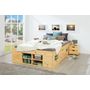 Voir la diapositive 8 : Lit multi-rangements en pin massif 180x200cm SLEEP