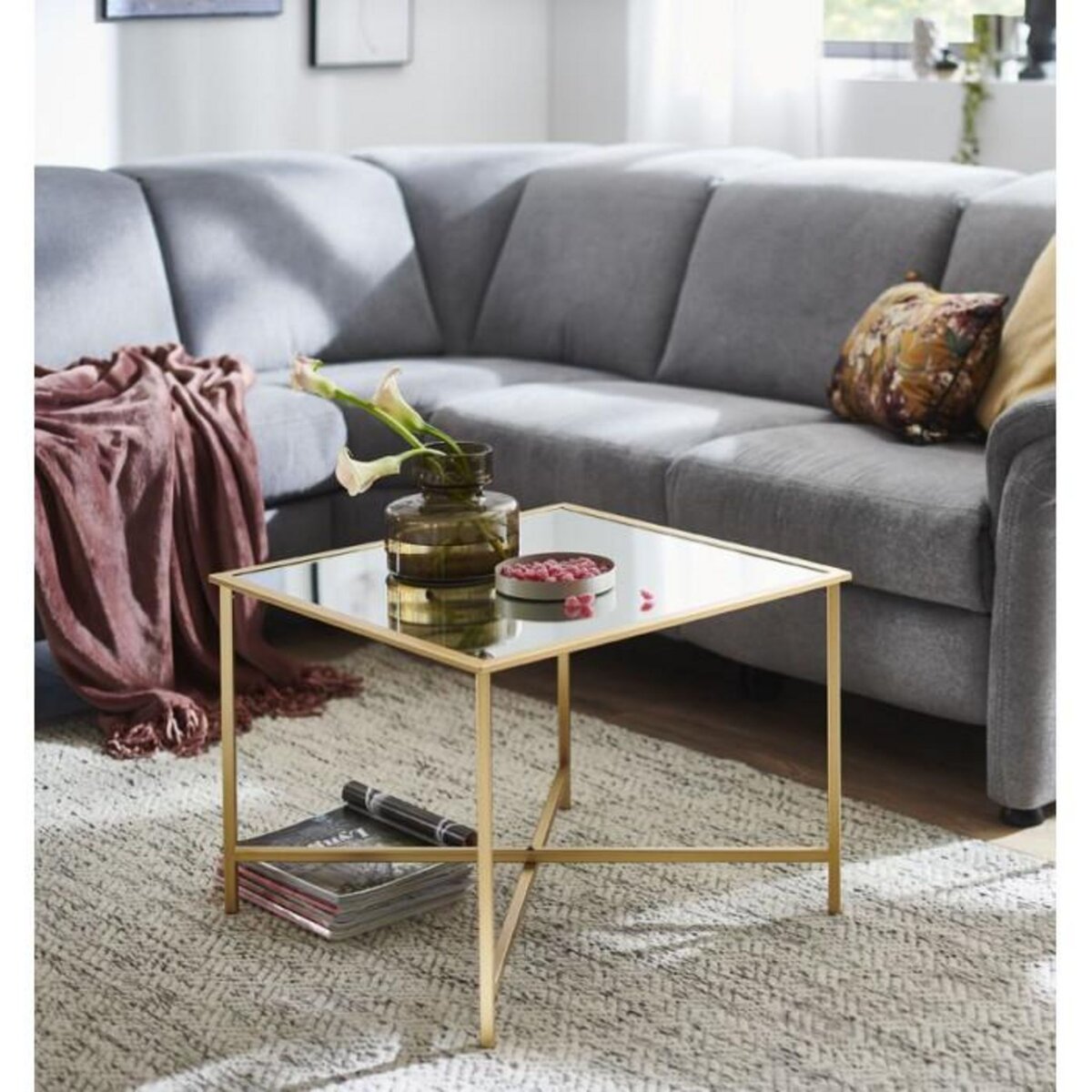 Paris Prix Table d'Appoint Design  Polavo  60cm Or