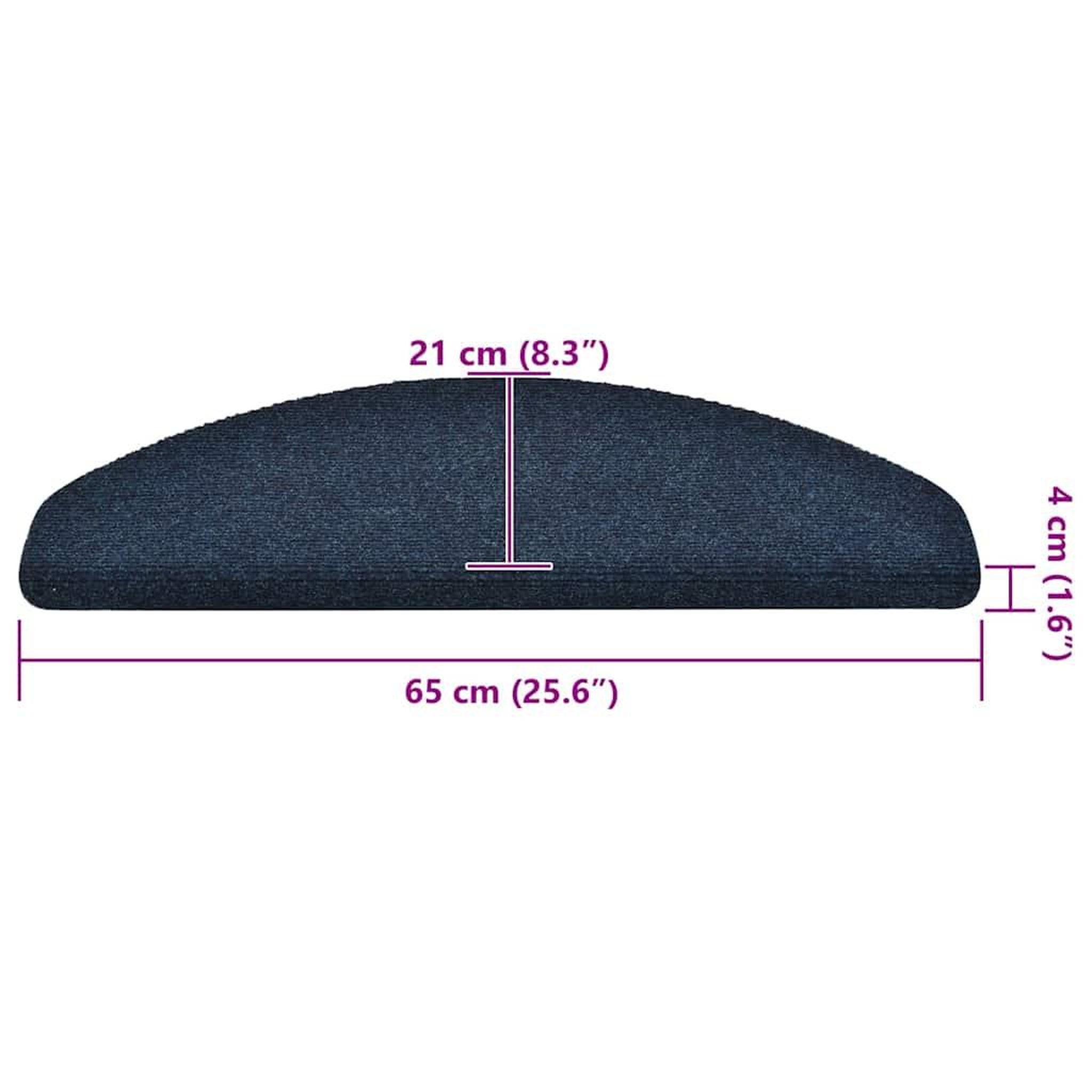 Voir la diapositive 6 : VIDAXL Tapis d'escalier autocollant 30 pcs marine 65x21x4 cm