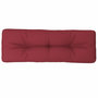 Voir la diapositive 2 : VIDAXL Coussin de palette rouge bordeaux 120x40x12 cm tissu