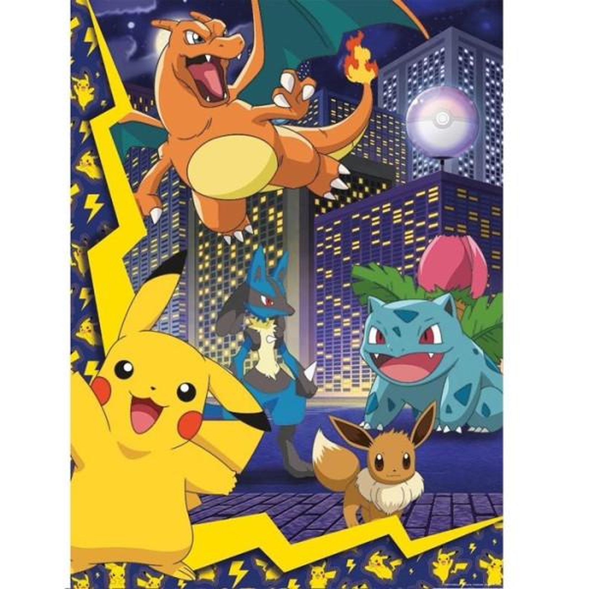 Voir la diapositive 3 : Nathan Puzzle 150 pieces la ville des pokémon, pokémon, pour enfant, a partir de 7 ans, nathan, 086189