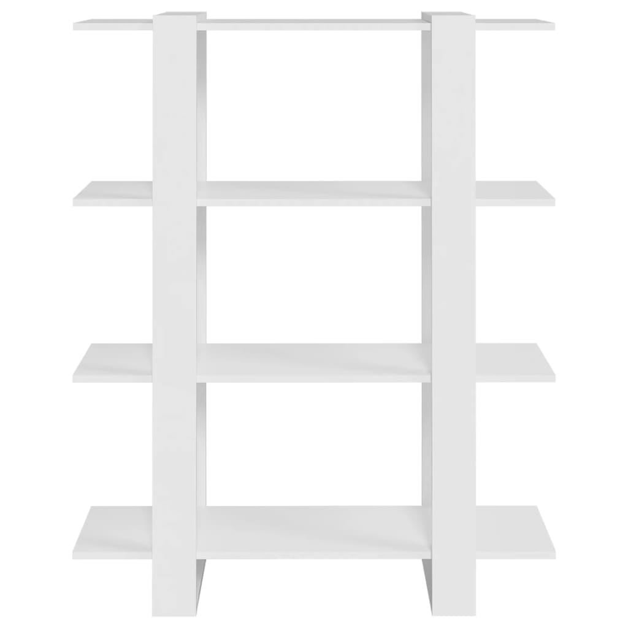 Voir la diapositive 3 : VIDAXL Bibliotheque/Separateur de piece Blanc 100x30x123,5 cm