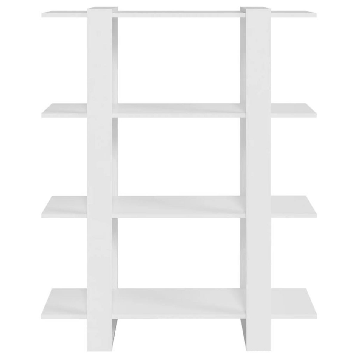 VIDAXL Bibliotheque/Separateur de piece Blanc 100x30x123,5 cm