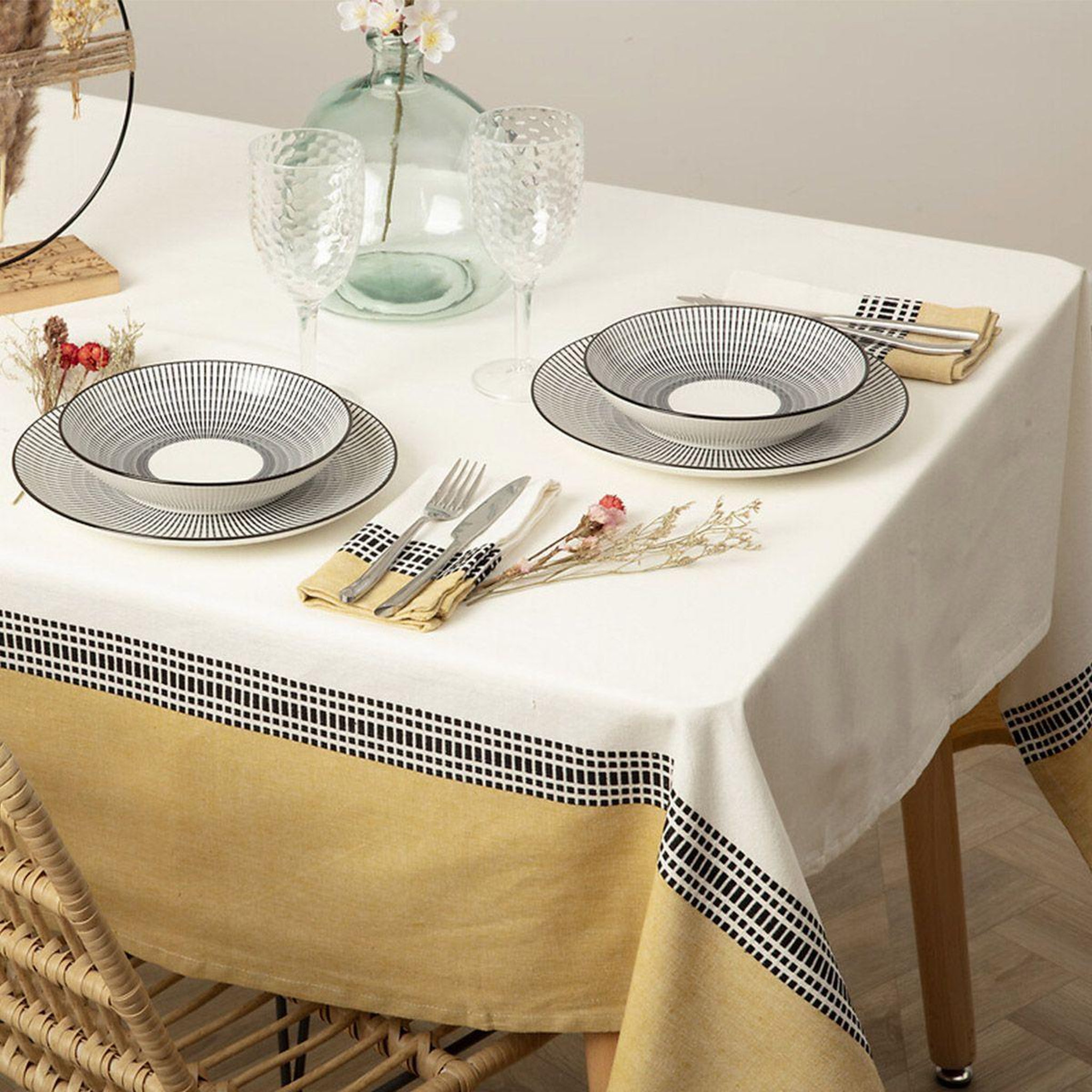Voir la diapositive 3 : ATMOSPHERA Nappe d'intérieur en coton