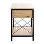 Voir la diapositive 4 : Paris Prix Table de Chevet 1 Tiroir  Jodi  60cm Naturel & Noir