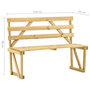 Voir la diapositive 6 : VIDAXL Banc de jardin 120 cm Bois de pin impregne