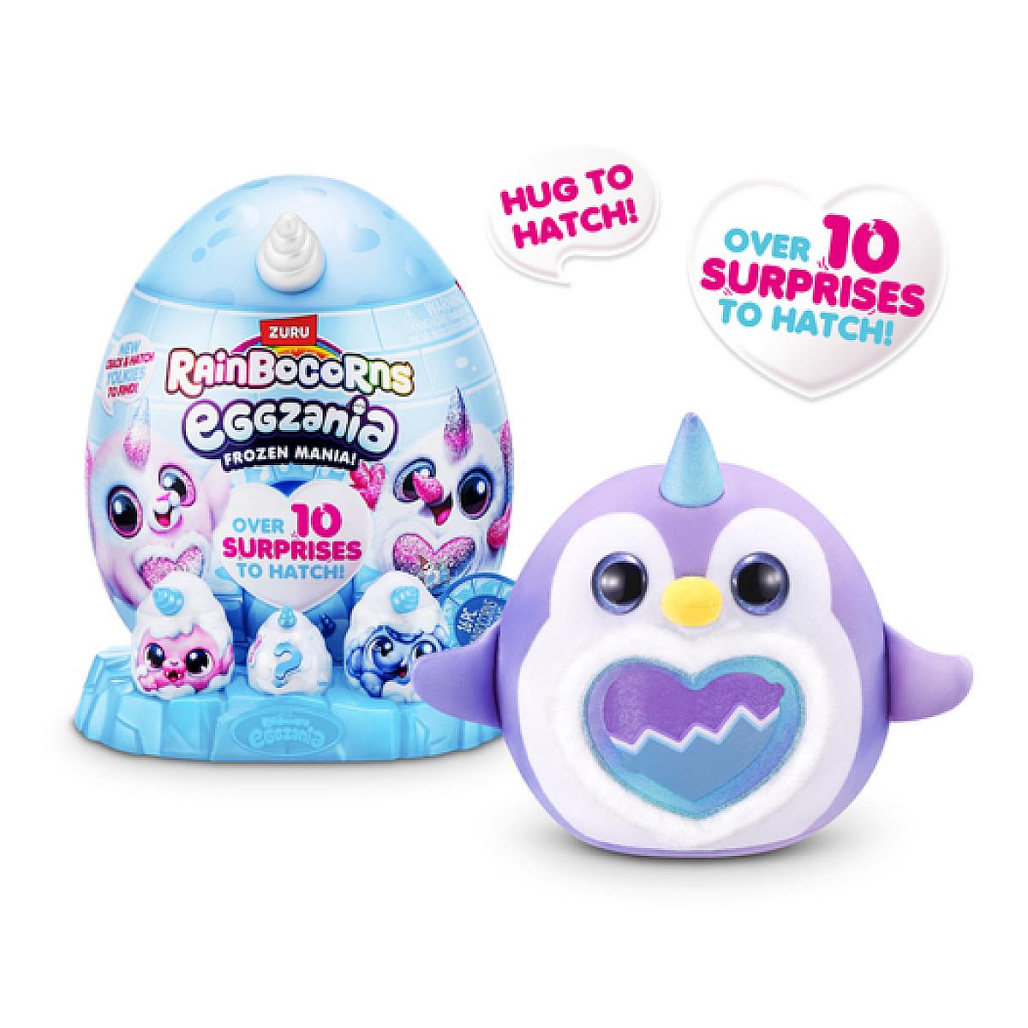 Voir la diapositive 2 : ZURU Rainbocorns Eggzania Frozencorn Mania asst