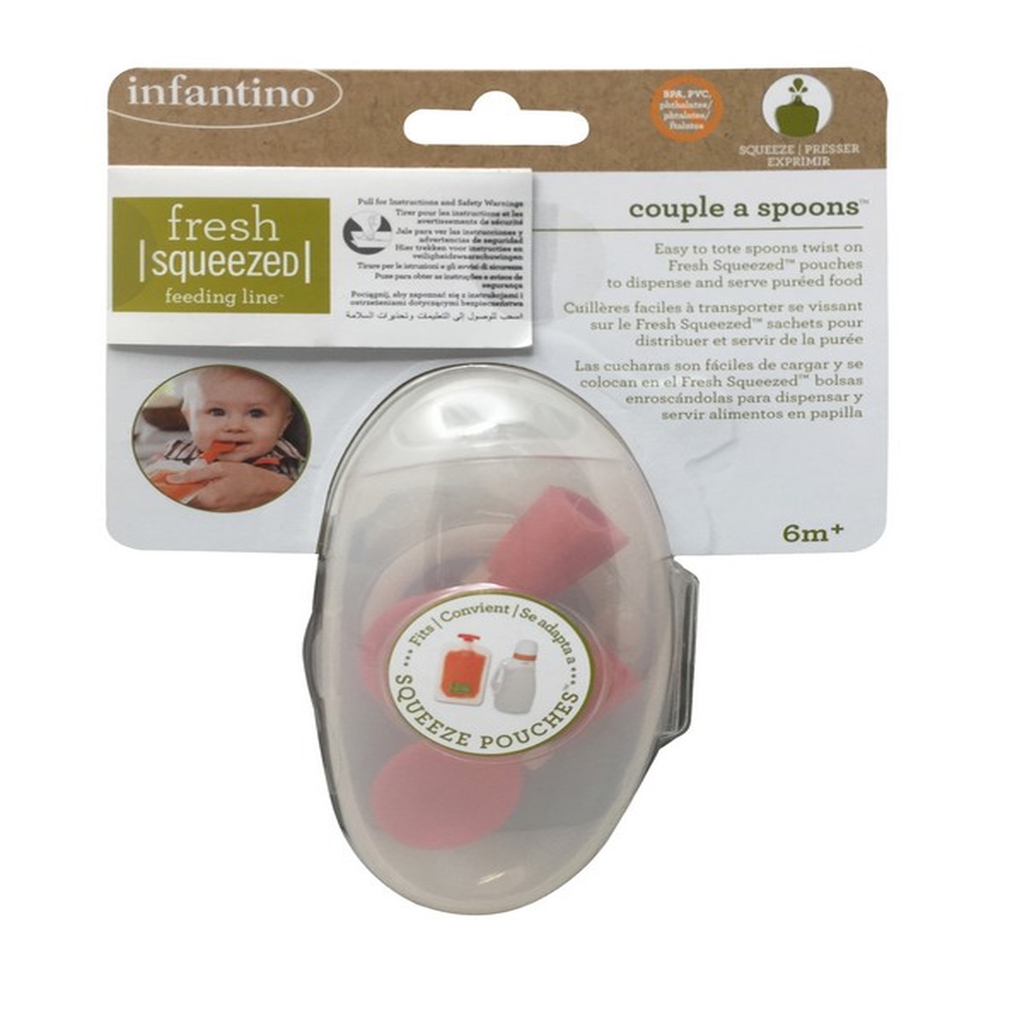 Voir la diapositive 2 : INFANTINO Lot de 2 cuillères Squeeze Station