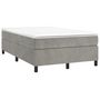 Voir la diapositive 3 : VIDAXL Cadre de lit sans matelas gris clair 120x200 cm velours