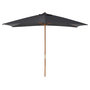 Voir la diapositive 1 : OUTSUNNY Parasol droit rectangulaire de jardin grande taille dim. 3L x 2l x 2,5H m anthracite
