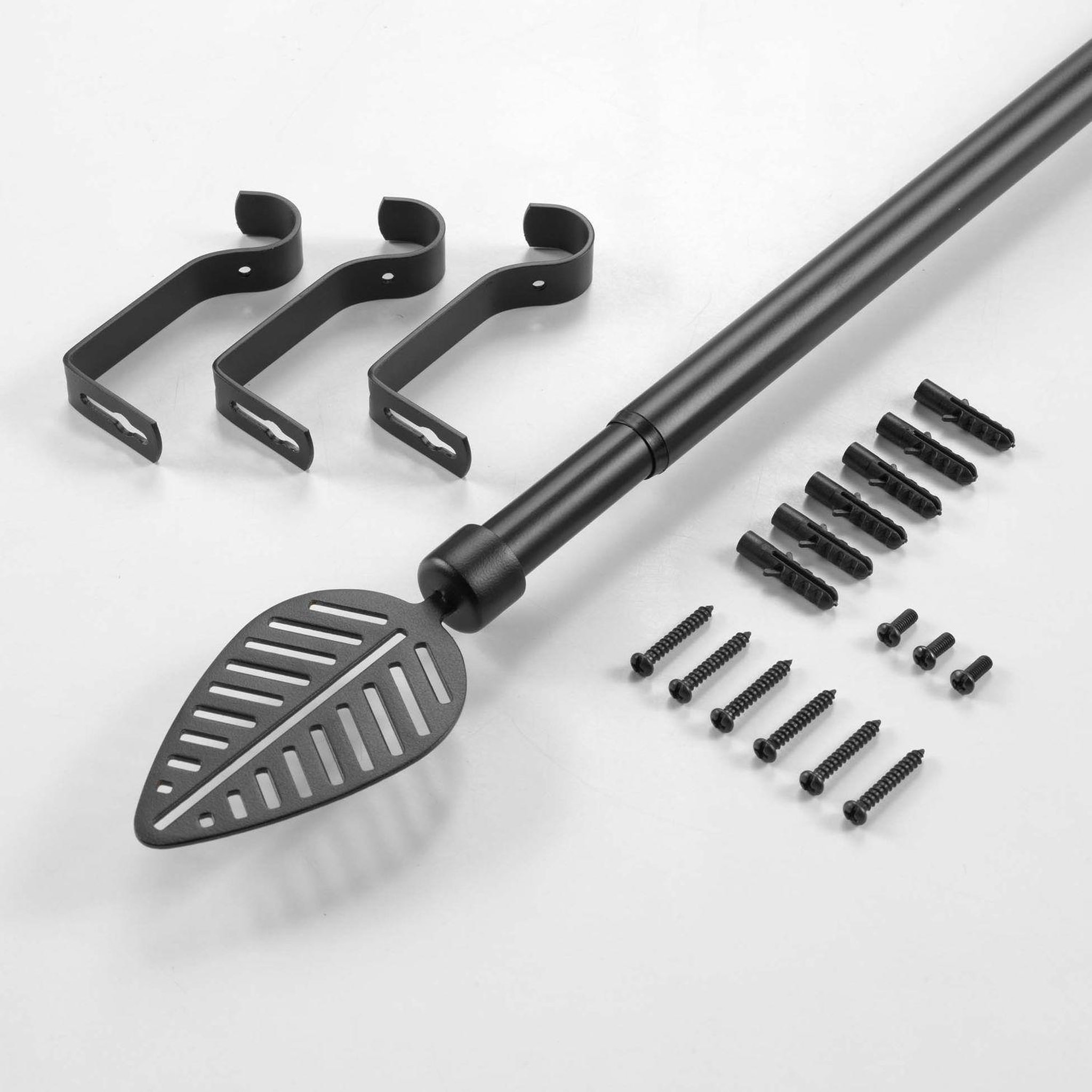 Voir la diapositive 3 : Douceur d'Intérieur Kit de tringle à rideaux extensible leaf
