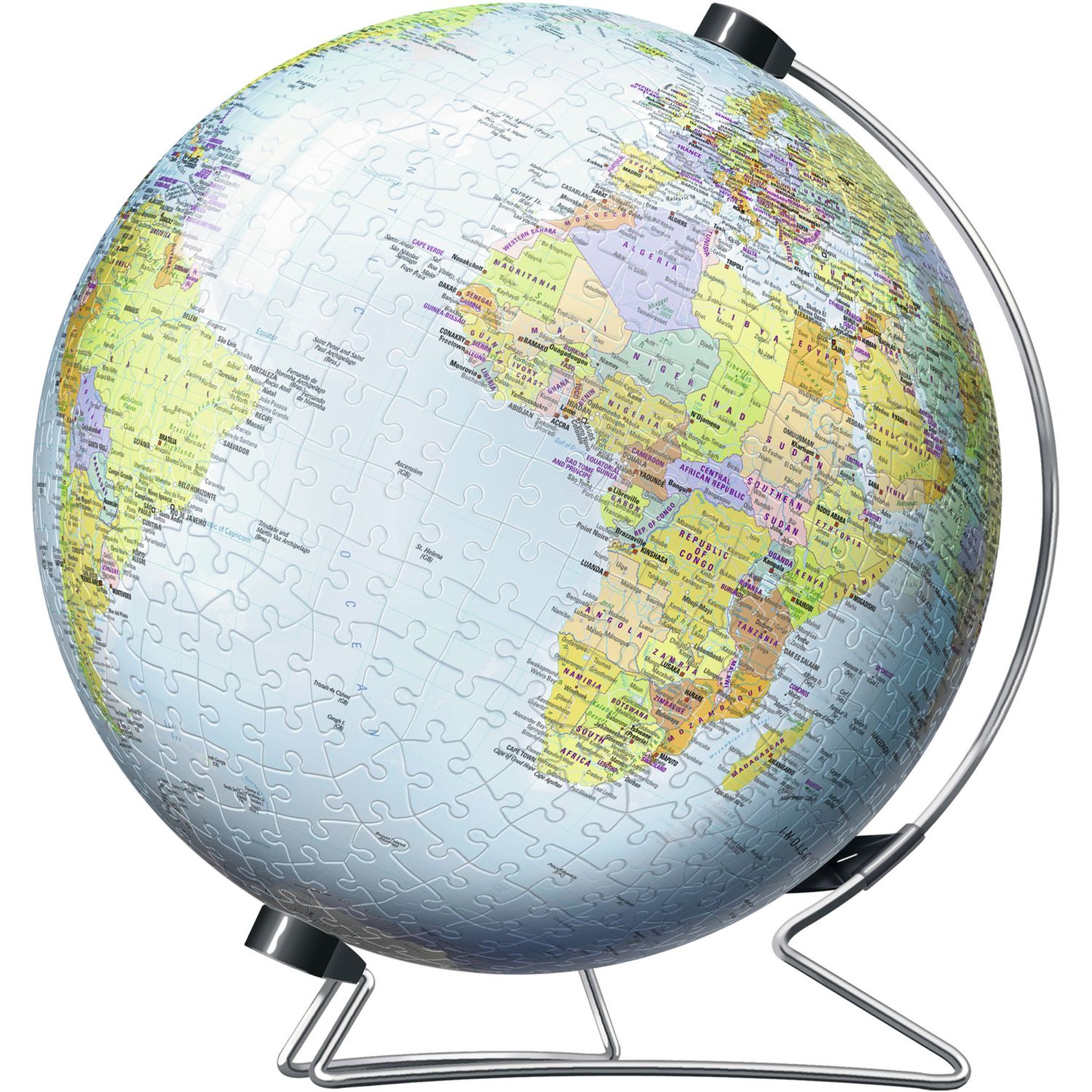 Voir la diapositive 2 : RAVENSBURGER Puzzle 3D Globe 540 pièces
