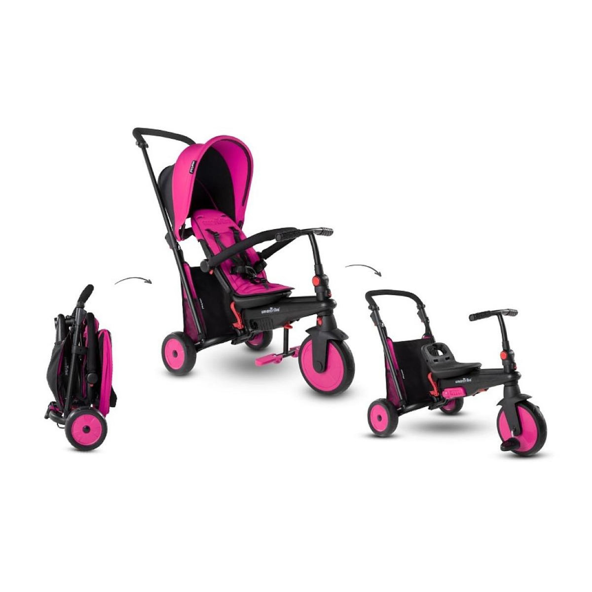 SMARTRIKE Tricycle STR3 Plus noir rose