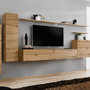 Voir la diapositive 1 : Paris Prix Meuble TV Mural Design  Switch I  330cm Naturel