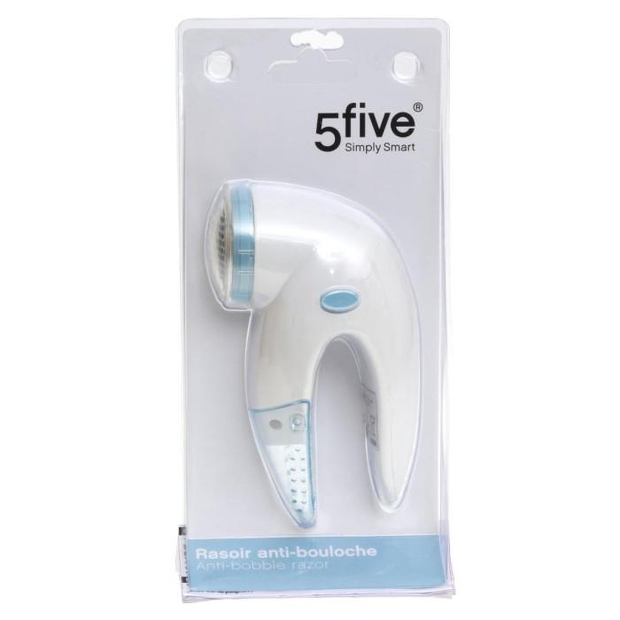 Voir la diapositive 2 : FIVE Rasoir Anti-Bouloche  Vêtements  14cm Blanc