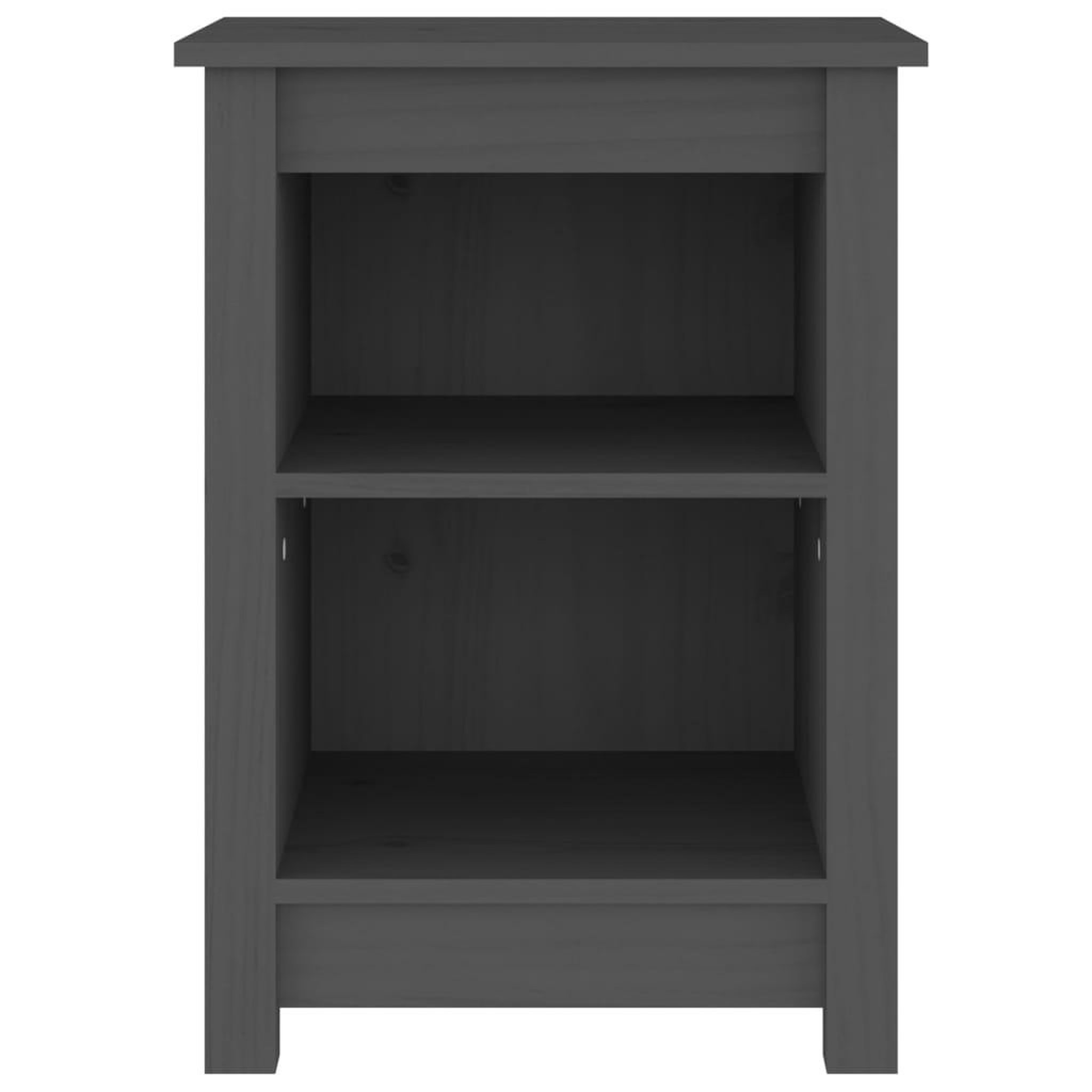 Voir la diapositive 4 : VIDAXL Tables de chevet 2 pcs Gris 40x35x55 cm Bois de pin solide