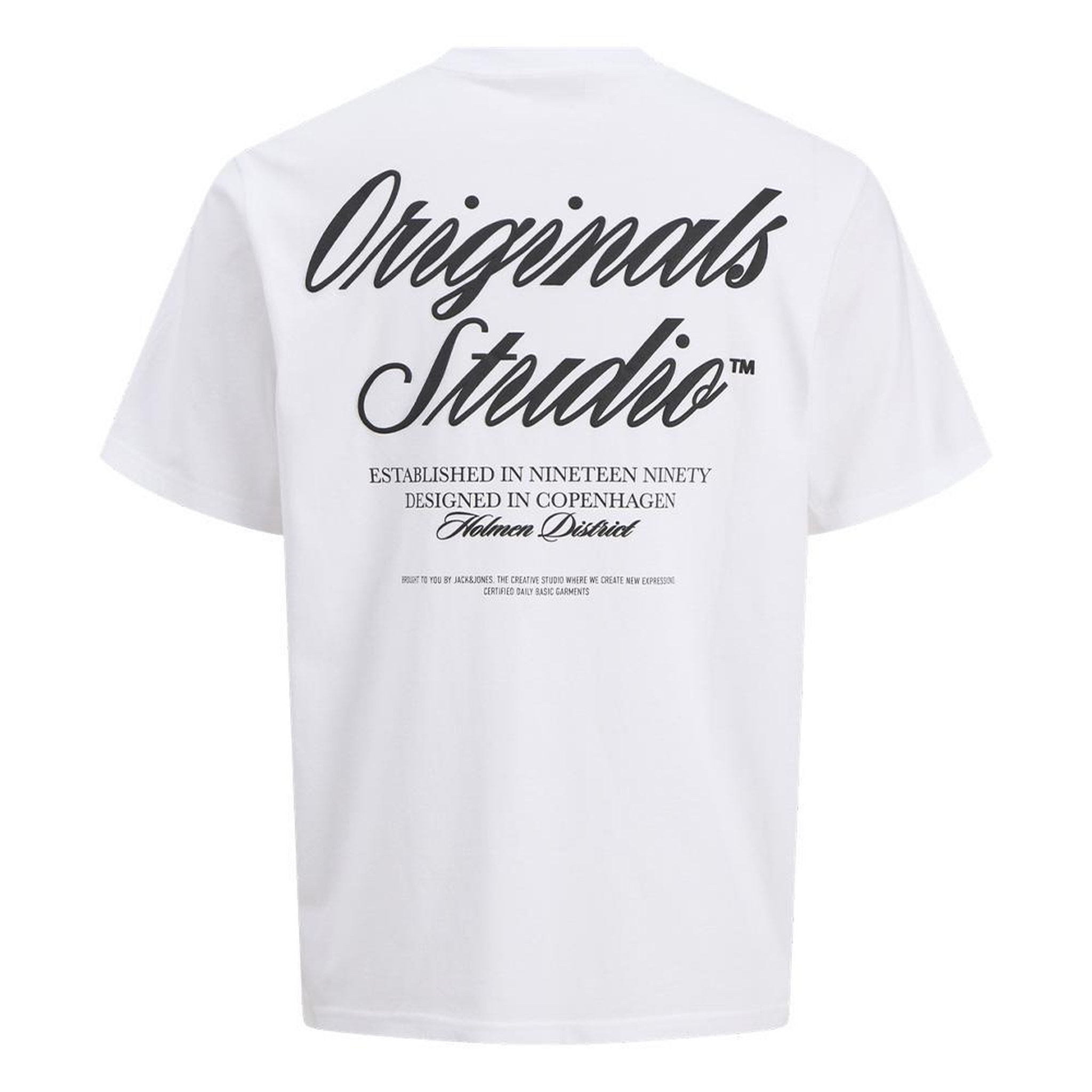 Voir la diapositive 2 : Jack & Jones T-Shirt Blanc Homme Jack & Jones Norrebro