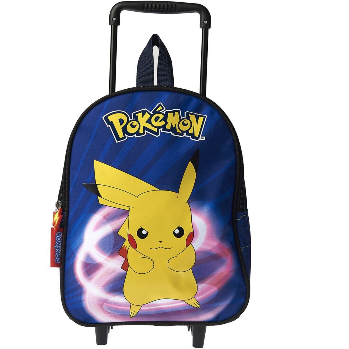 NINTENDO Sac maternelle à roulettes bleu Pokemon pas cher 