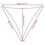 Voir la diapositive 6 : VIDAXL Voile d'ombrage 160 g/m^2 Vert fonce 3,6x3,6x3,6 m PEHD