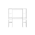 CONCEPT USINE Dressing blanc 6 étagères, 2 tiroirs, 2 penderies 180 x 40 x 180 cm ELYSEE