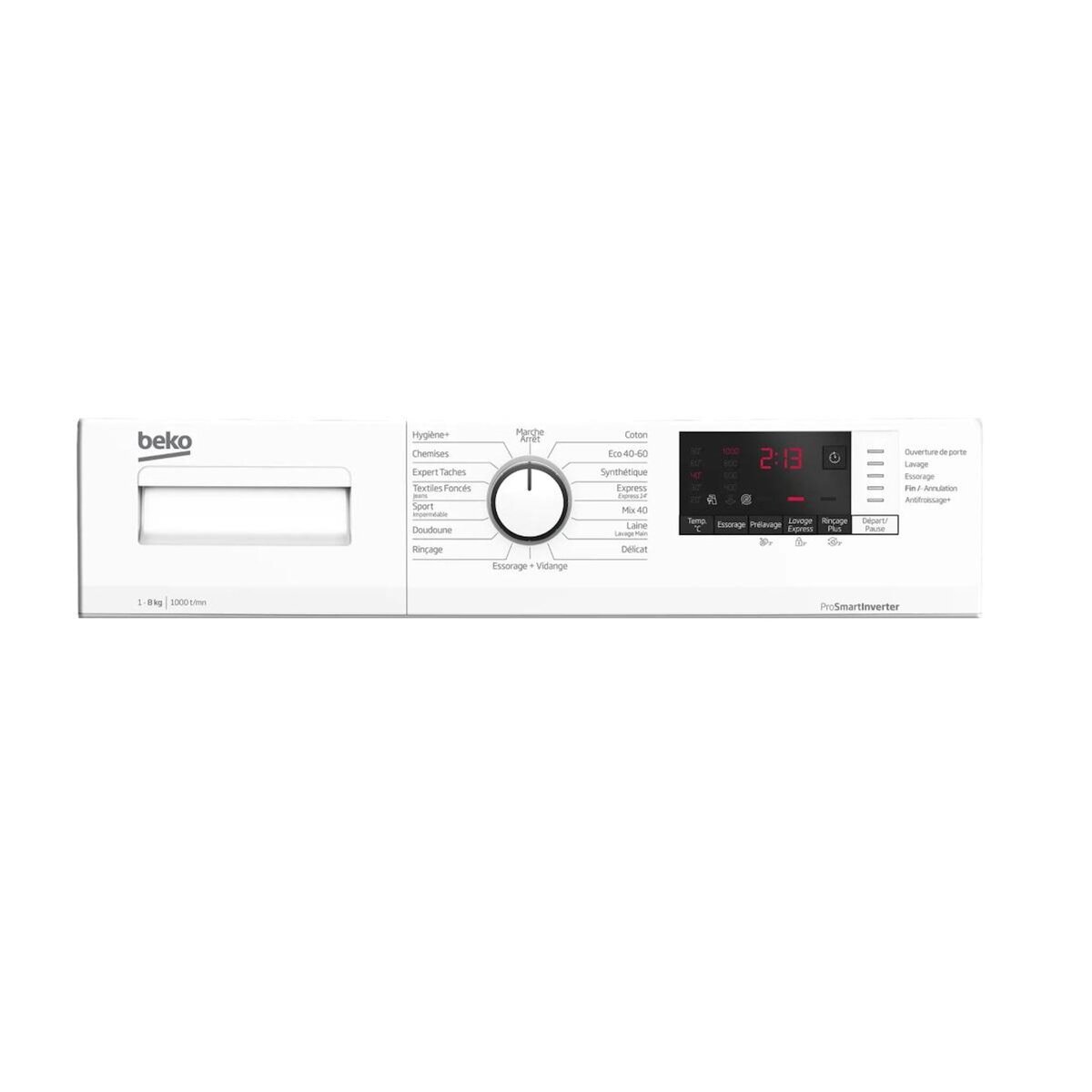 Beko Lave-linge frontal 8kg 1000 tours/min - WUV8011XWW