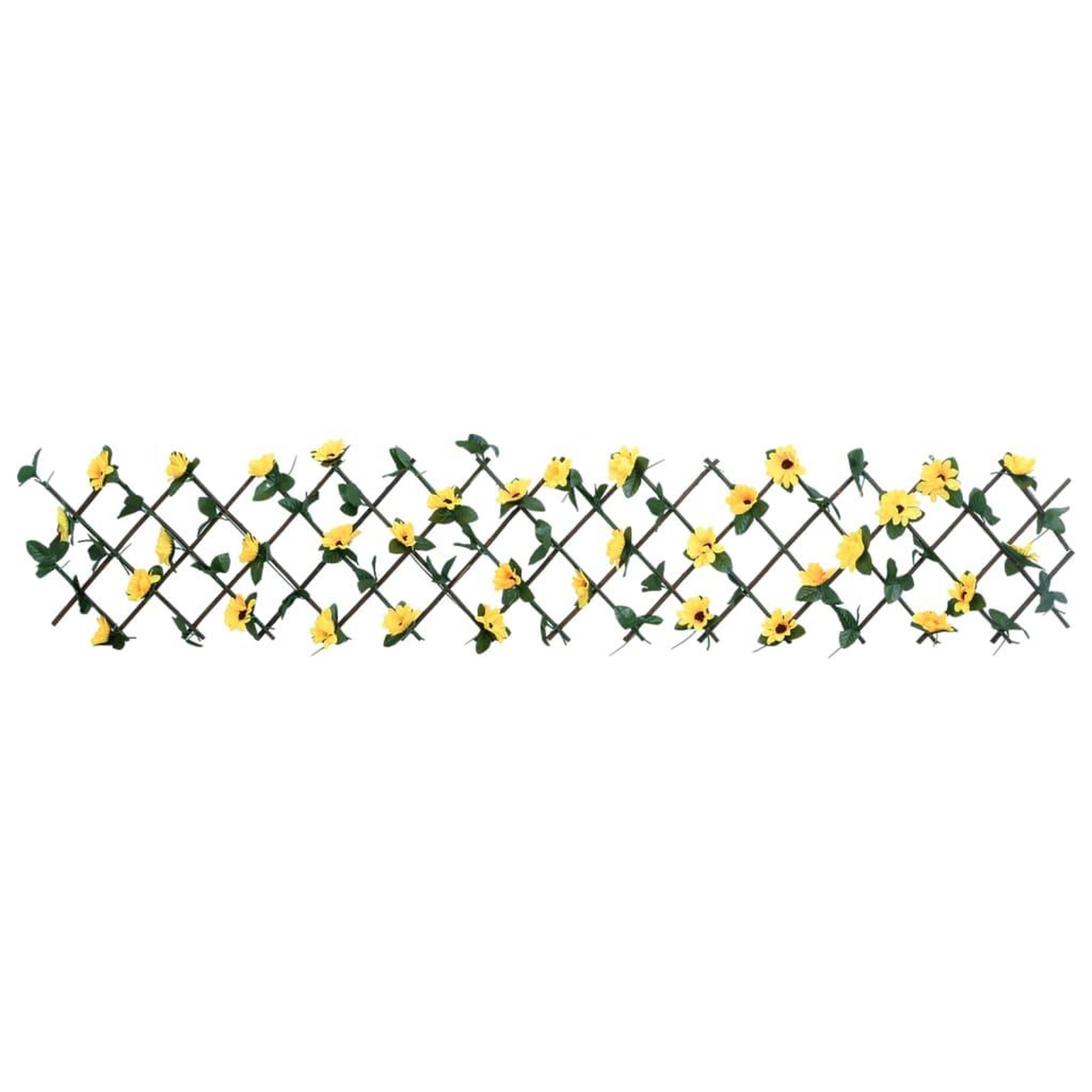 Voir la diapositive 3 : VIDAXL vidaXL Treillis de lierre artificiel extensible jaune 180x20 cm