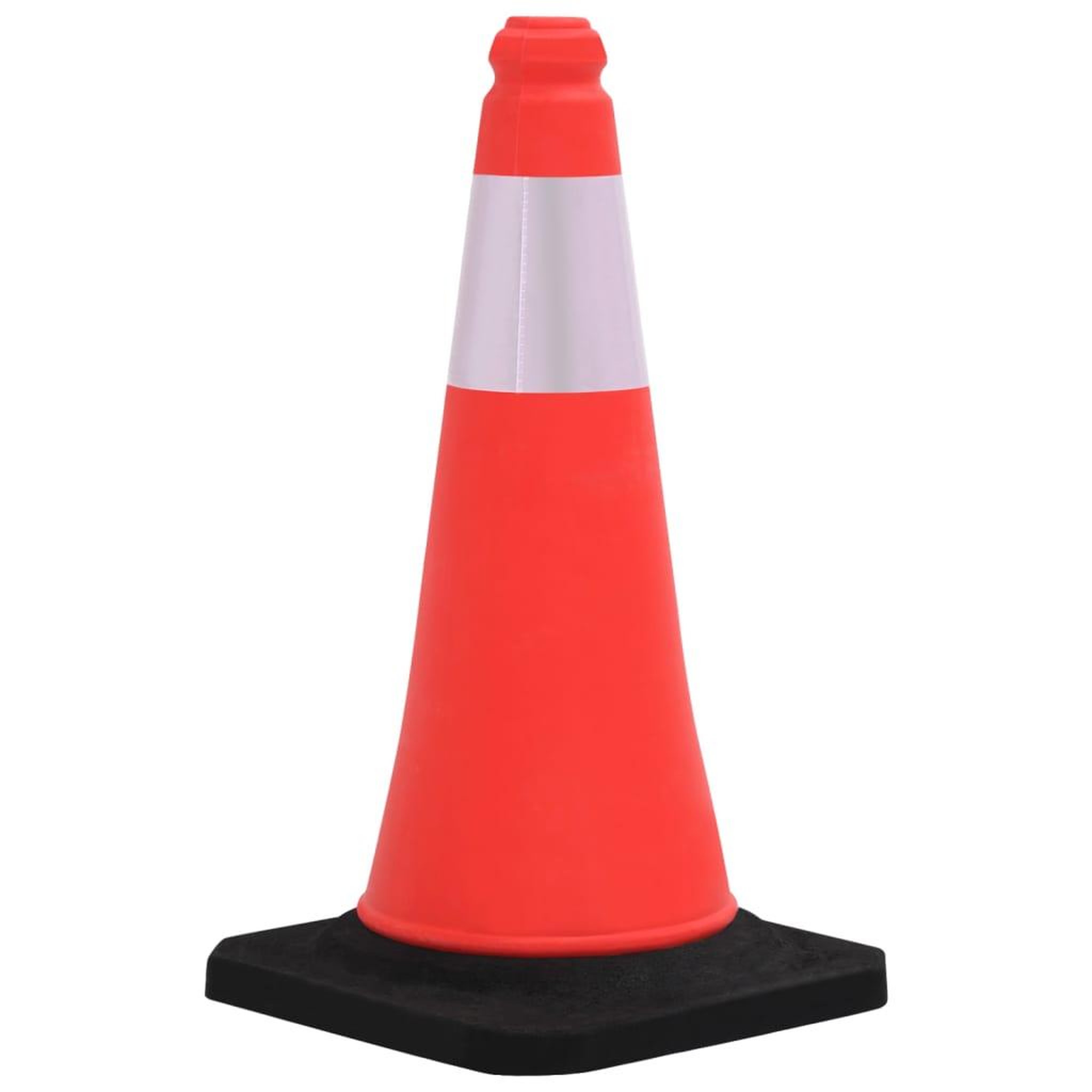 Voir la diapositive 2 : VIDAXL Cones de signalisation reflechissants a base lourde 10 pcs 50cm