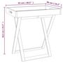 Voir la diapositive 6 : VIDAXL Table a plateau pliante 52x36x56,5 cm Bois massif de noyer