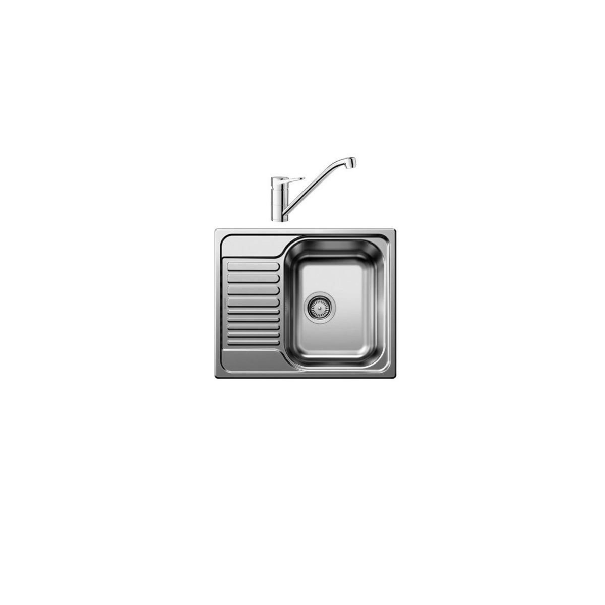 Blanco Pack évier inox + mitigeur chromé - 527908
