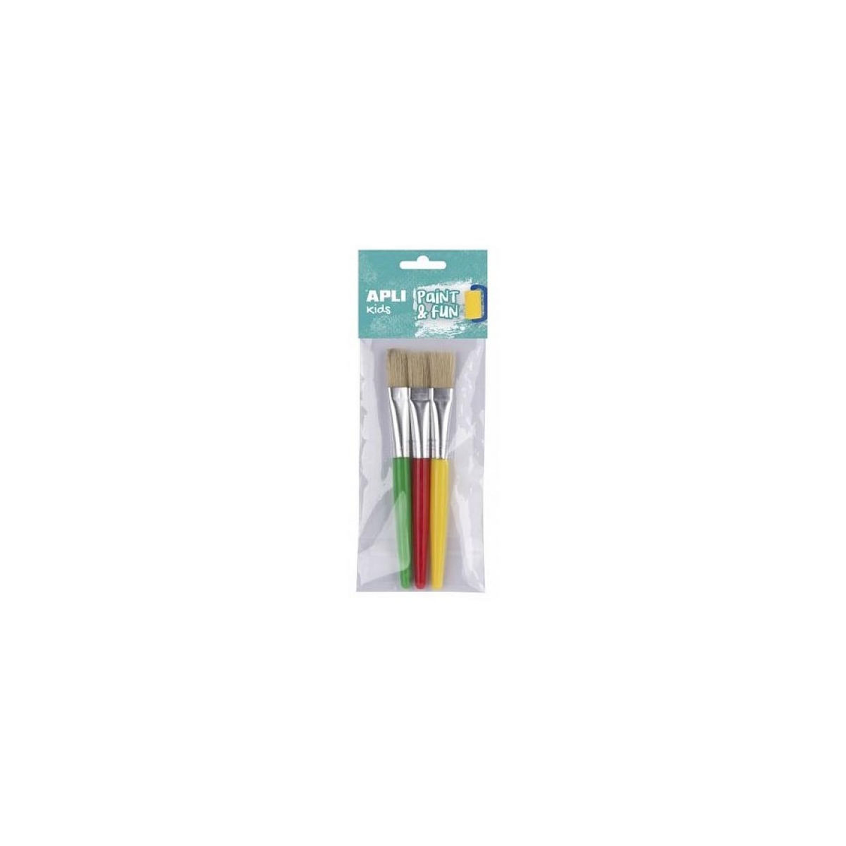 Apli Agipa Pinceaux Jumbo en plastique 1,6 cm 3 unités
