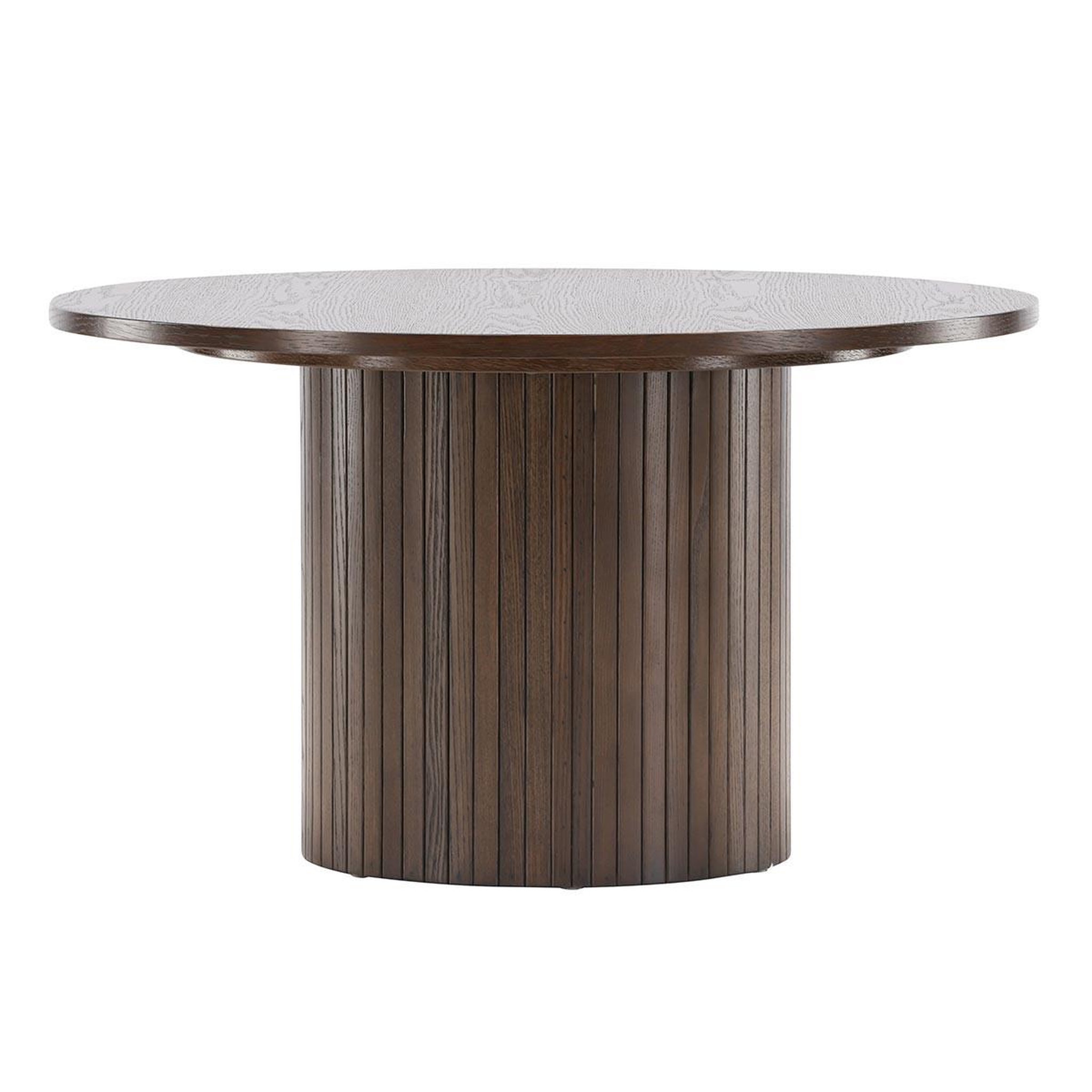 Paris Prix Table basse design nervuré  bianca  80cm marron