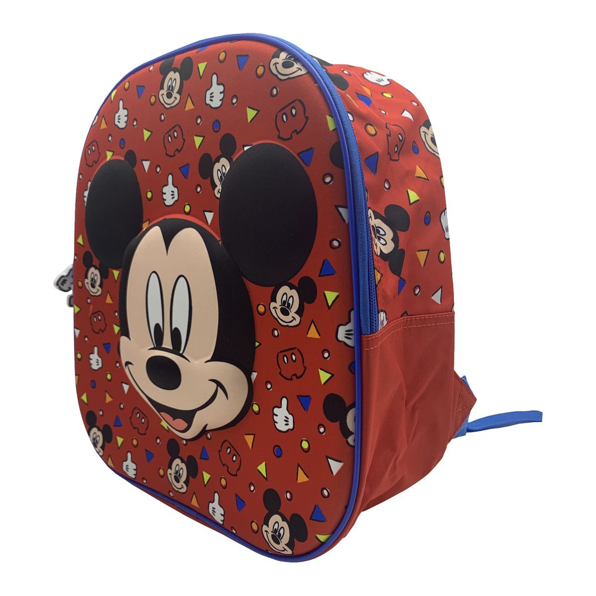 DISNEY Sac à goûter maternelle 3D rouge Mickey