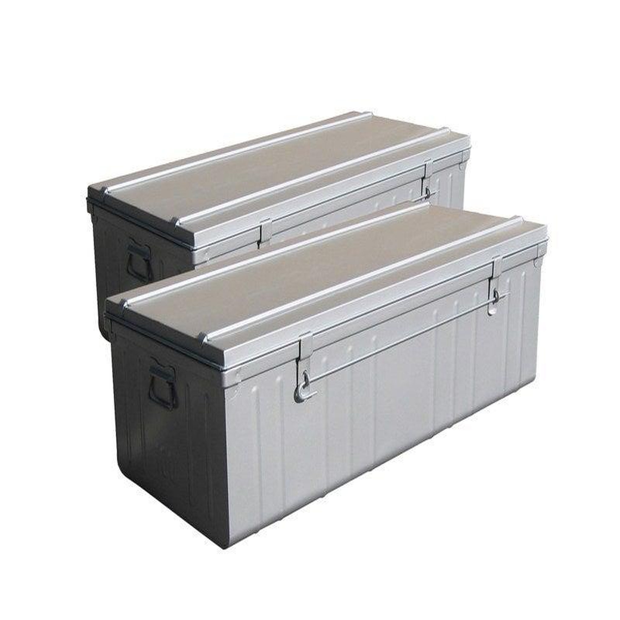 CENTRALE BRICO Lot de 2 cantines SNOR, 90 et 100 cm, peinture aluminium
