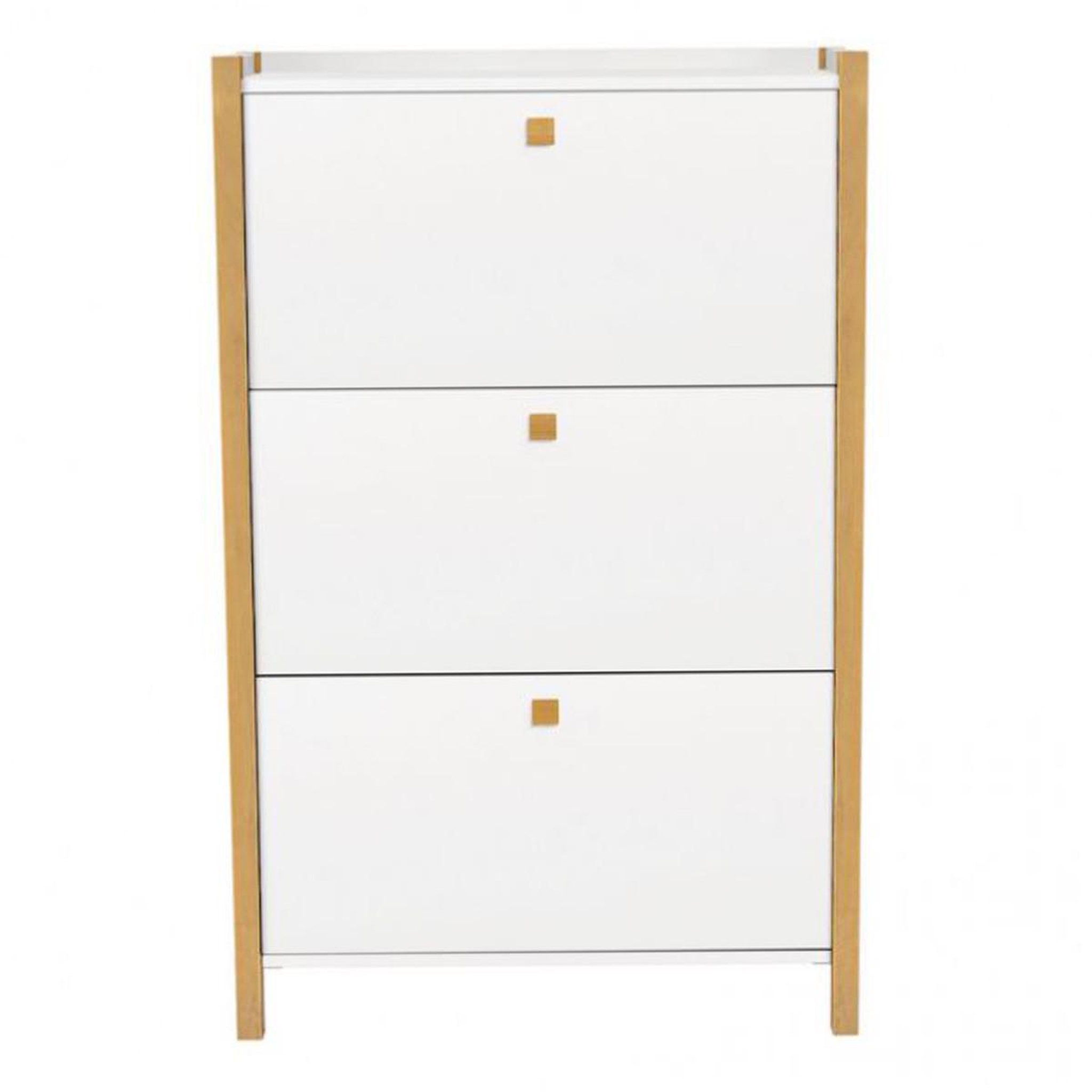 Paris Prix Meuble à chaussures 3 compartiments  hannover  121cm blanc